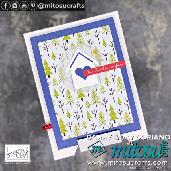 Stampin Up Trimming The Town Flip Top Pop Up Card Online Cardmaking Tutorial from Mitosu Crafts UK by Barry Selwood & Jay Soriano