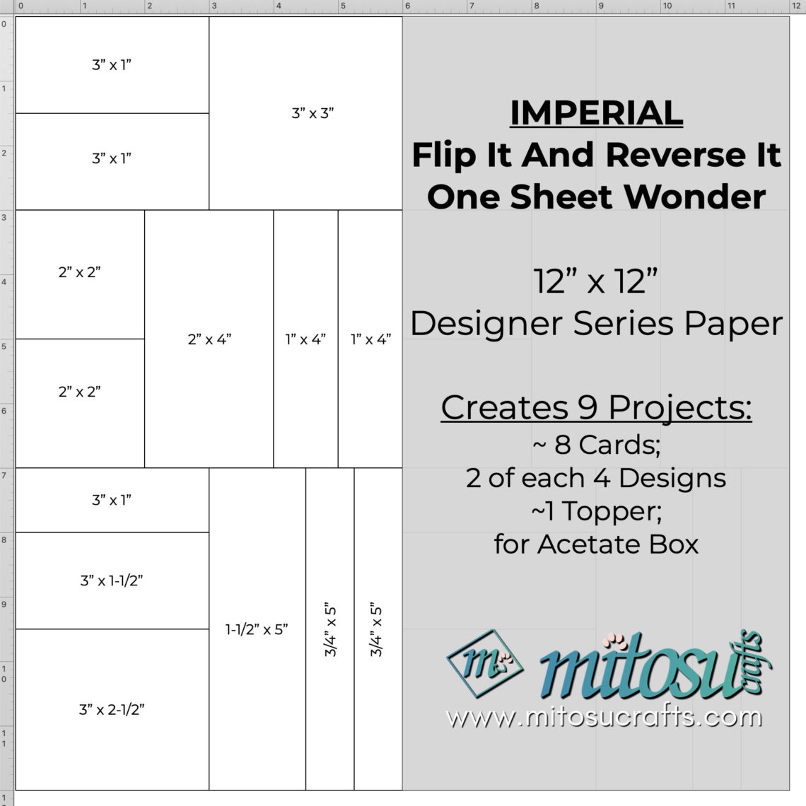 Flip It And Reverse It One Sheet Wonder - Mitosu Crafts