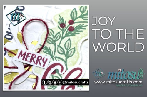 Stampin' Up! Joy To The World Paper Pumpkin Alternative Christmas Card Idea for The Spot creative challenge from Mitosu Crafts UK by Barry & Jay Soriano