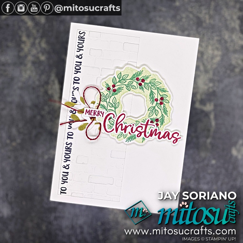 Stampin' Up! Joy To The World Paper Pumpkin Alternative Christmas Card Idea for The Spot creative challenge from Mitosu Crafts UK by Barry & Jay Soriano