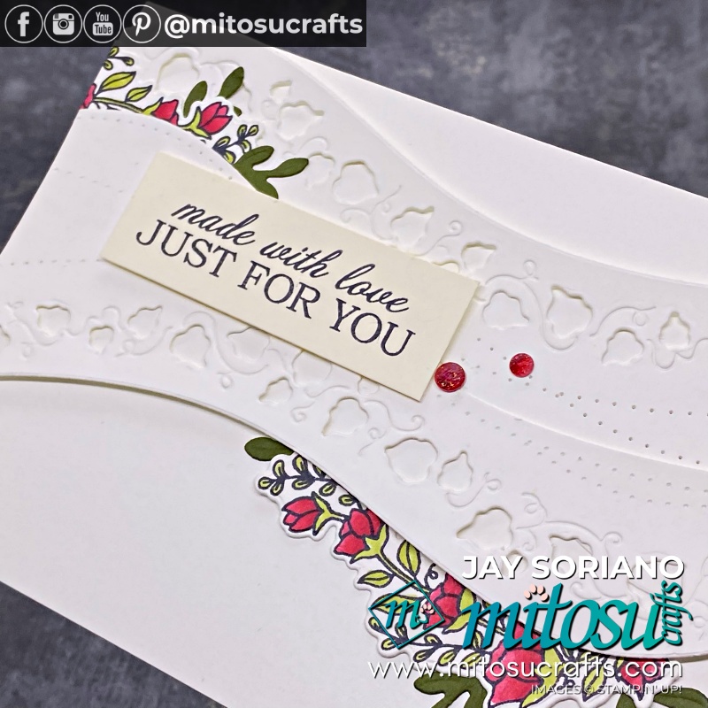Stampin' Up! Quite Curvy Bundle Made With Love Just For You Card Idea from Mitosu Crafts UK by Barry & Jay Soriano