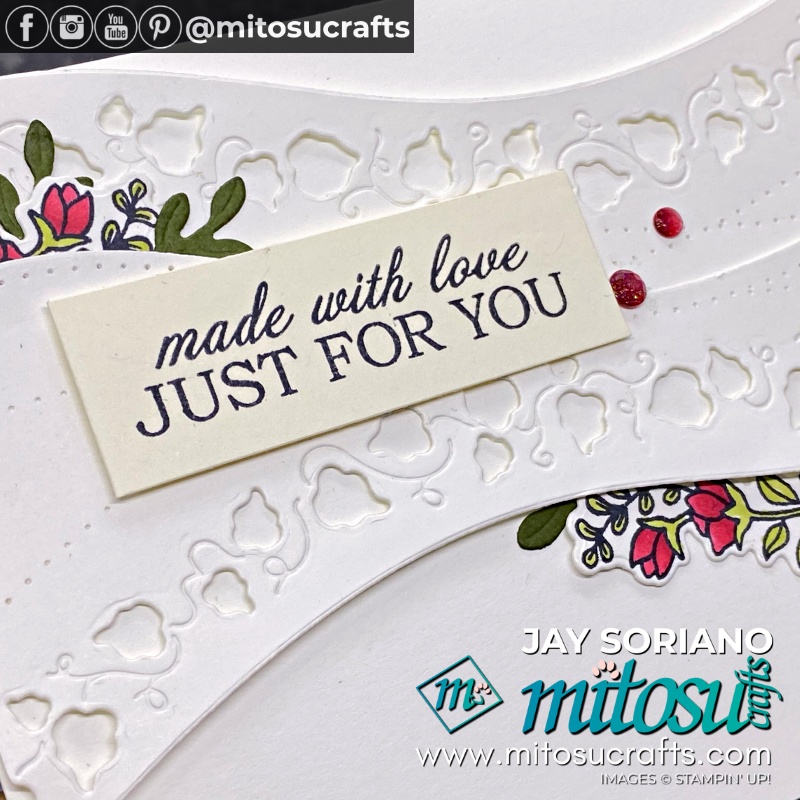 Stampin' Up! Quite Curvy Bundle Made With Love Just For You Card Idea from Mitosu Crafts UK by Barry & Jay Soriano