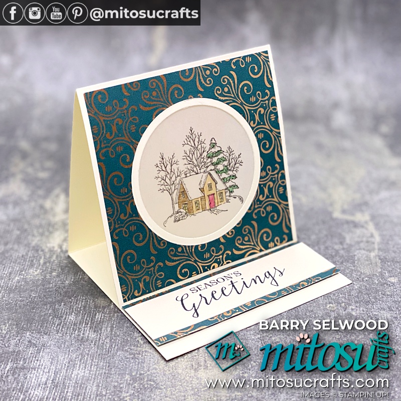 Stampin' Up! Still Scenes Illuminated Fancy Easel Fold Card Idea with Youtube Video Tutorial from Mitosu Crafts UK by Barry & Jay Soriano