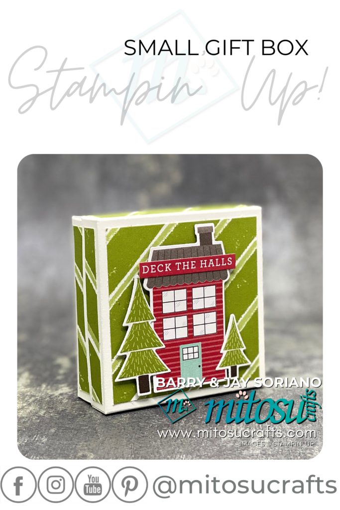 Stampin' Up! Trimming The Town Gift Box of Christmas Tags for #tgcdt The Gentlemen Crafters Design Team Inspiration Hop from Mitosu Crafts UK by Barry & Jay Soriano Pinterest