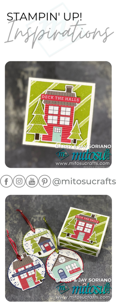 Stampin' Up! Trimming The Town Gift Box of Christmas Tags for #tgcdt The Gentlemen Crafters Design Team Inspiration Hop from Mitosu Crafts UK by Barry & Jay Soriano Pinterest
