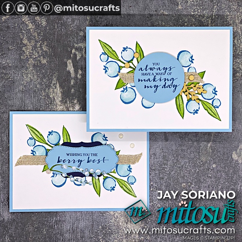 Stampin' Up! Berry Blessings FREE Sale-a-bration 2021 Stamp Set Card Ideas with Potted Succulents Dies and Stampin Blends Coloring for Global Stampin Video Hop from Mitosu Crafts UK by Barry & Jay Soriano