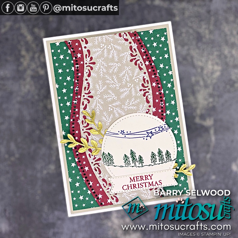 Stampin' Up! Curvy Christmas with Classic Christmas DSP Card Ideas with Youtube Video Tutorial from Mitosu Crafts UK by Barry & Jay Soriano