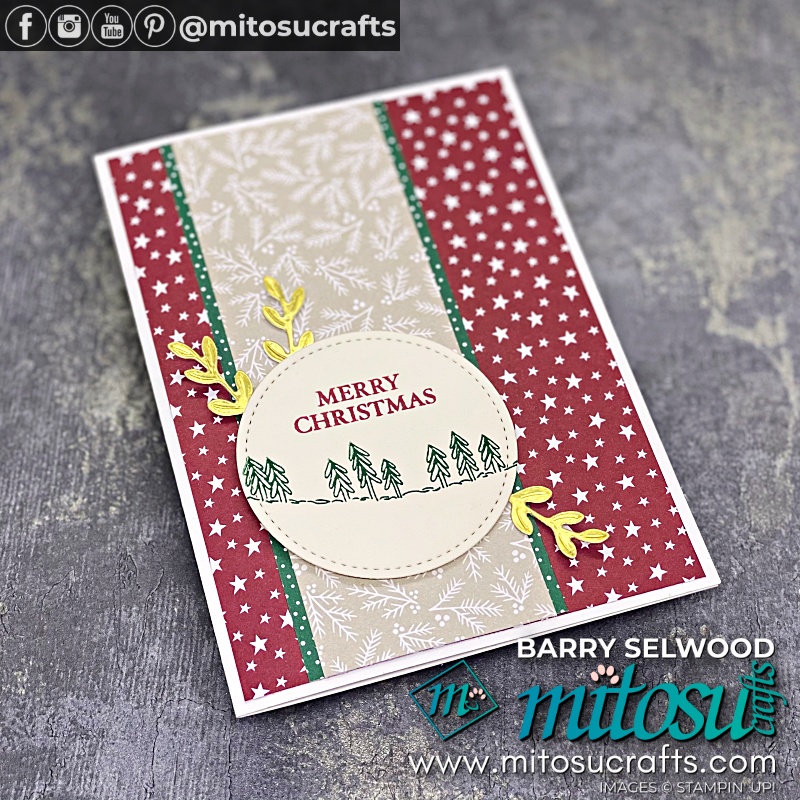 Stampin' Up! Curvy Christmas with Classic Christmas DSP Card Ideas with Youtube Video Tutorial from Mitosu Crafts UK by Barry & Jay Soriano