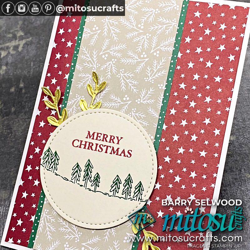 Stampin' Up! Curvy Christmas with Classic Christmas DSP Card Ideas with Youtube Video Tutorial from Mitosu Crafts UK by Barry & Jay Soriano