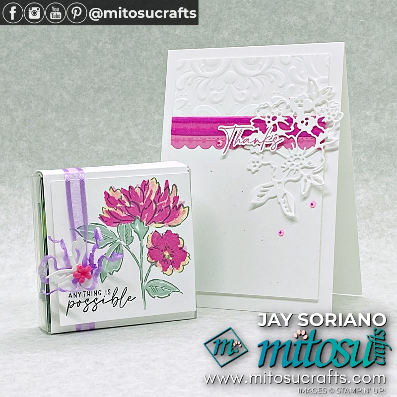 2021-2023 In Color Projects with Hand Penned Petals Bundle from Mitosu Crafts UK by Barry Selwood & Jay Soriano Independent Stampin' Up! Demonstrators