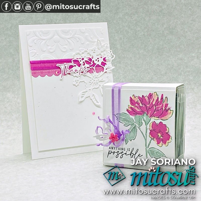2021-2023 In Color Projects with Hand Penned Petals Bundle from Mitosu Crafts UK by Barry Selwood & Jay Soriano Independent Stampin' Up! Demonstrators