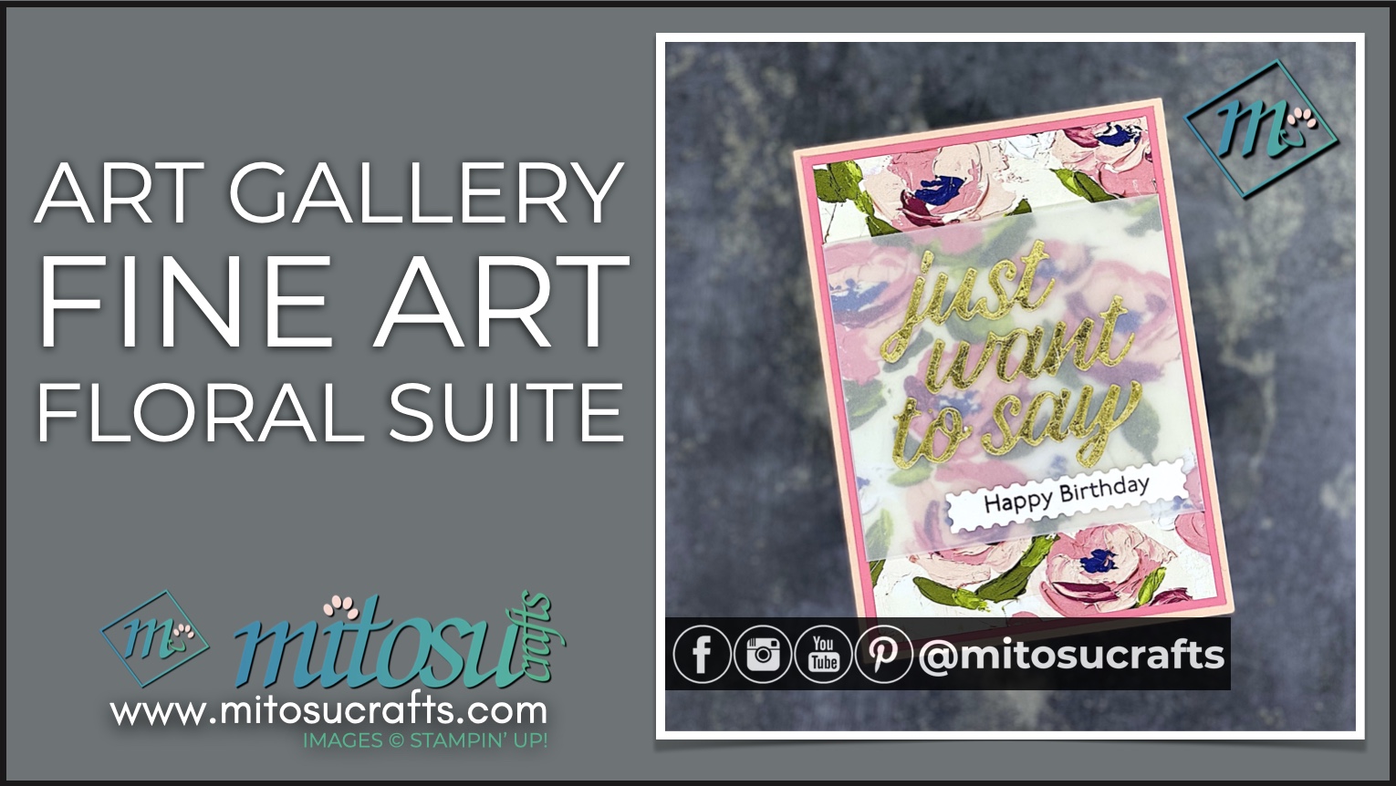 Art Gallery Bundle from Fine Art Floral Suite Card Idea by Barry Selwood & Jay Soriano Mitosu Crafts UK Stampin' Up! Demonstrators 