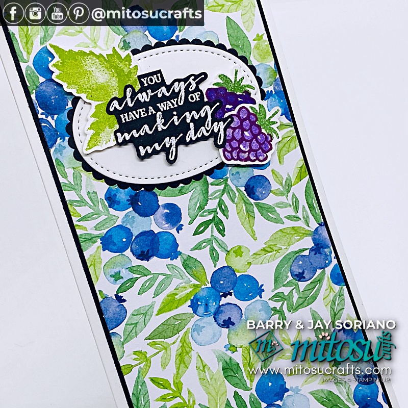Berry Blessing card ideas & FREE Stamp Set during SAB 21 from Barry & Jay at Mitosu Crafts 