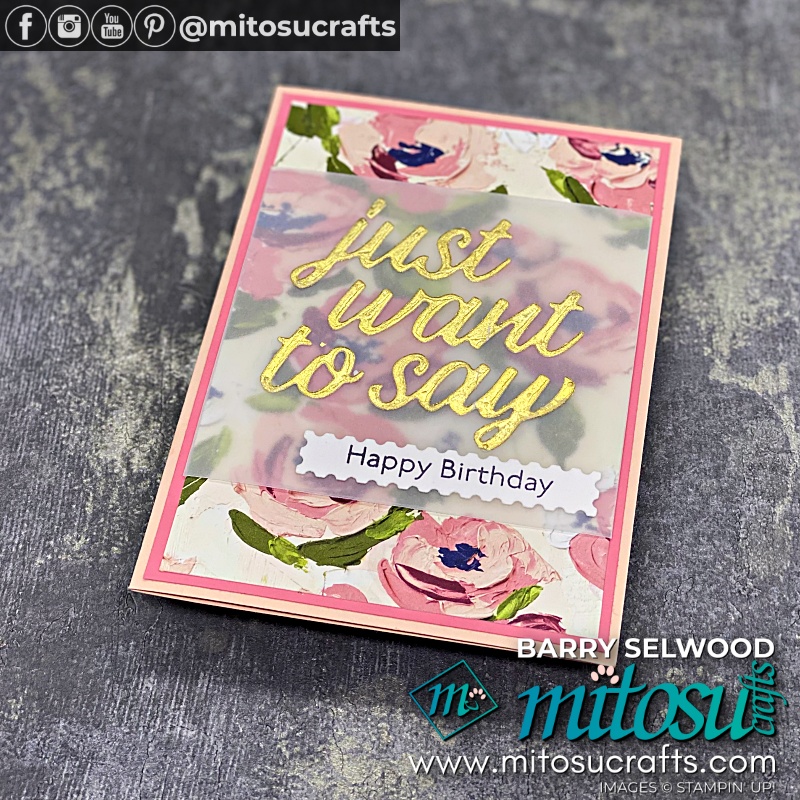 Stampin' Up! Art Gallery Bundle Card Idea with Youtube Video Tutorial from Mitosu Crafts UK by Barry Selwood & Jay Soriano