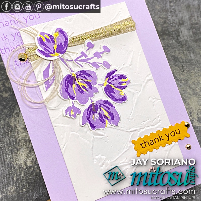 Stampin' Up! Fine Art Gallery Stamp Set Card Idea for The Spot Creative Challenge Card Making Inspiration from Mitosu Crafts UK by Barry Selwood & Jay Soriano