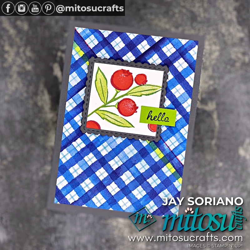 Stampin' Up! Berry Blessings Bundle SaleABration 2021 Card Idea for StampReview Crew Blog Hop from Mitosu Crafts UK by Barry Selwood & Jay Soriano