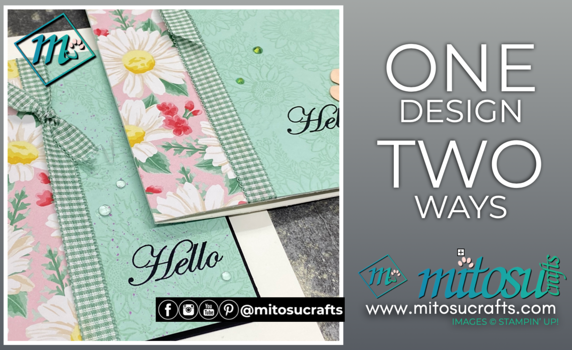 One Design 2 Ways with Barry & Jay Soriano Mitosu Crafts Independent Stampin Up Demonstrators UK Casually Crafting Blog Hop