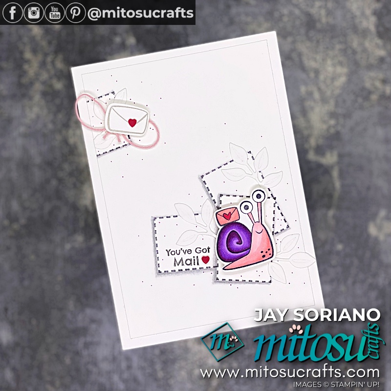 Stampin Up Snailed It Card Idea for Stamp Review Crew Blog Hop from Mitosu Crafts UK by Barry Selwood & Jay Soriano