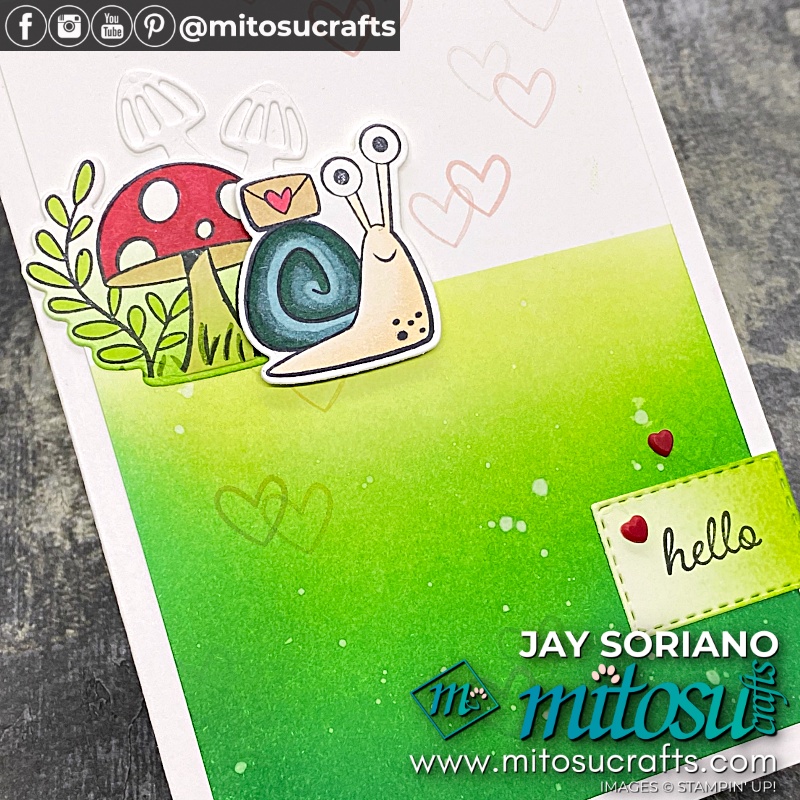 Stampin Up Snailed It Card Idea for Stamp Review Crew Blog Hop from Mitosu Crafts UK by Barry Selwood & Jay Soriano