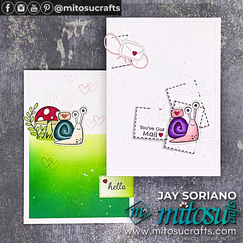 Stampin Up Snailed It Card Ideas for Stamp Review Crew Blog Hop from Mitosu Crafts UK by Barry Selwood & Jay Soriano
