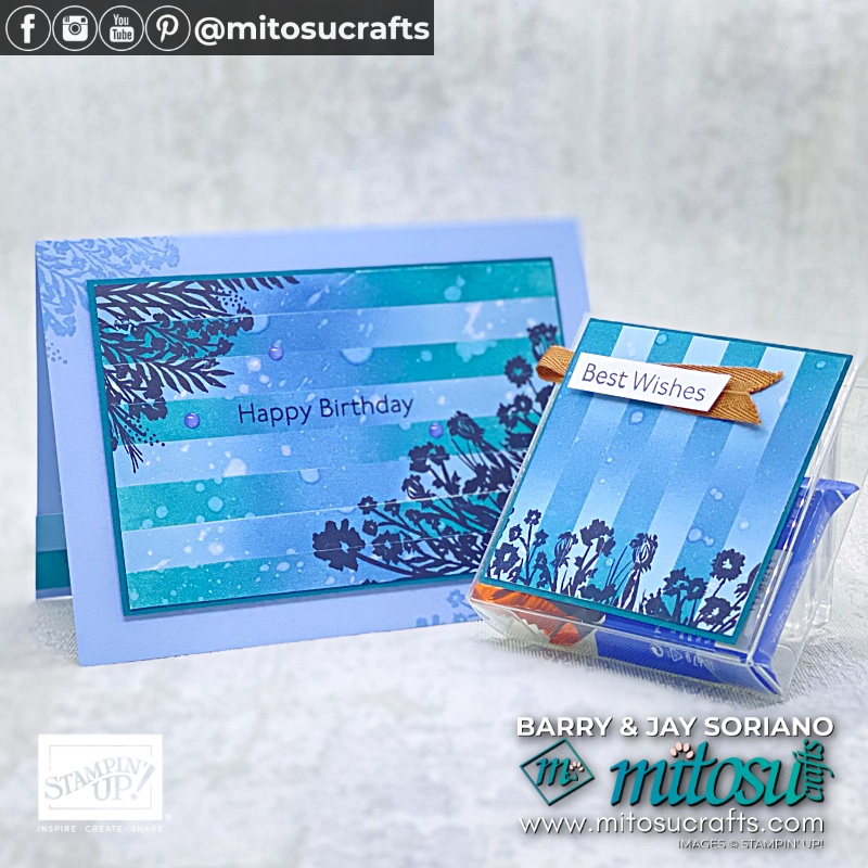 Striped Blended Backgrounds with Barry & Jay Soriano from Mitosu Craft Independent Stampin Up Demonstrators UK
