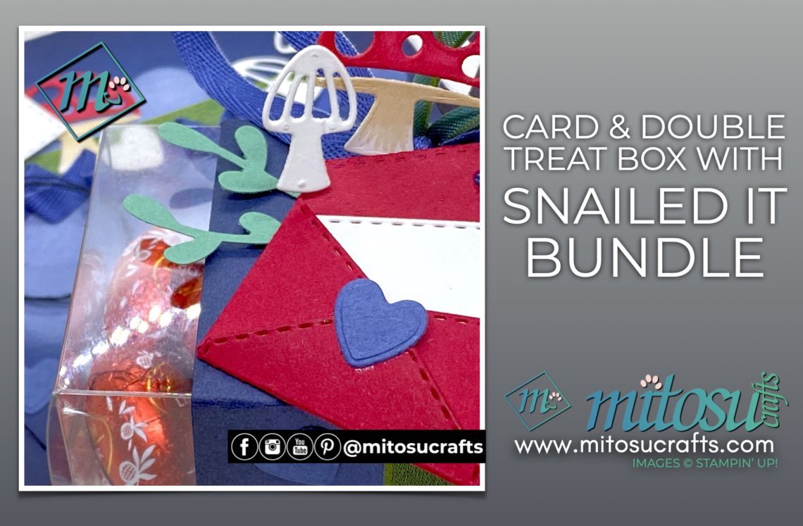 Double Treat Box and Hello Card With Toadstool Mushrooms from Snailed It Bundle from Mitosu Crafts UK by Barry Selwood & Jay Soriano Independent Stampin' Up! Demonstrators