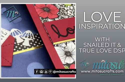Valentines Day Romance cards with True Love DSP and Snailed It Bundle from Mitosu Crafts UK by Barry Selwood & Jay Soriano.
