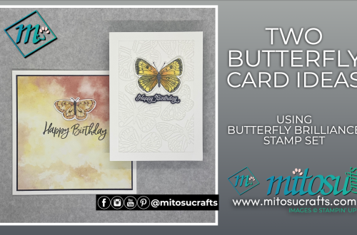 Butterfly Card Ideas with Butterfly Brilliance Bundle available from Barry & Jay Soriano Mitosu Crafts Independent Stampin Up Demonstrators UK