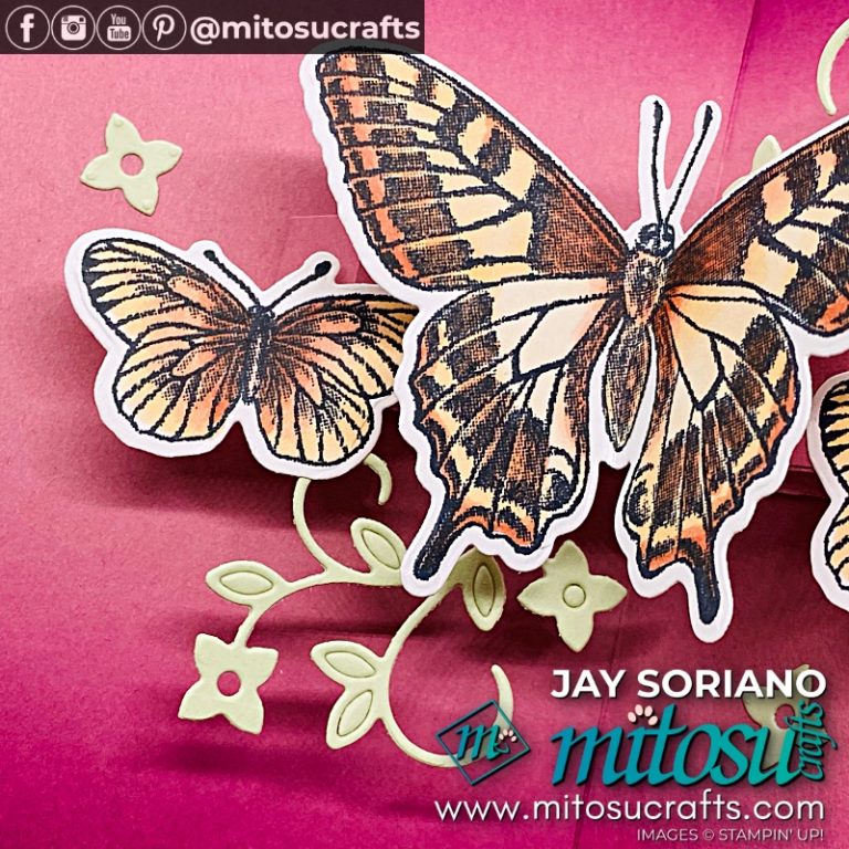 Welcome Pop Up Card with Butterflies for Tech 4 Stampers – Mitosu Crafts