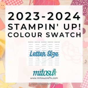 2023-2024 Colour Swatch (Letter) from Mitosu Crafts UK by Barry & Jay Soriano