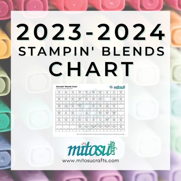 2023-2024 Stampin Blends Chart PDF Product from Mitosu Crafts UK