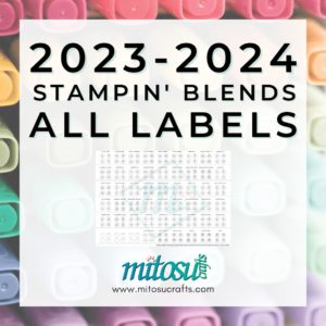 2023-2024 Stampin Blends Labels ALL PDF Product from Mitosu Crafts UK