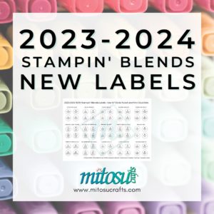 2023-2024 Stampin Blends Labels NEW PDF Product from Mitosu Crafts UK