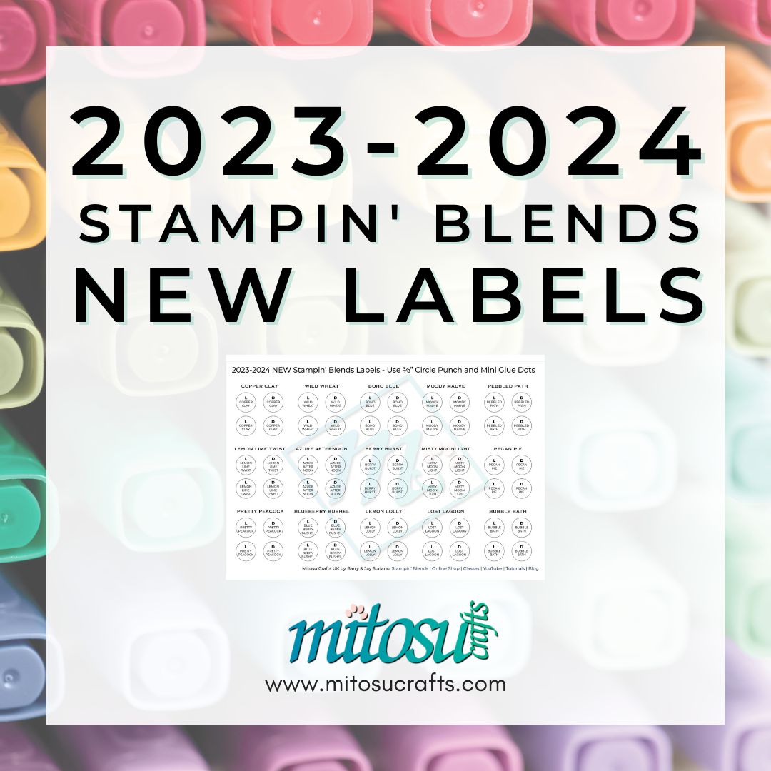 2023 2024 Stampin Blends Labels NEW PDF Product From Mitosu Crafts UK 
