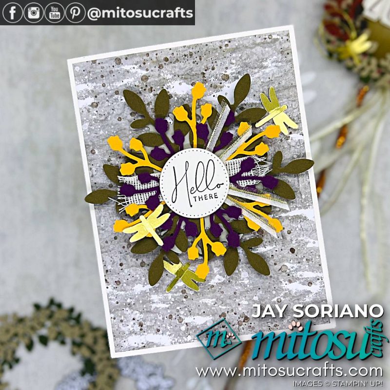 Autumn Wreath Card Ideas from Mitosu Crafts by Barry Selwood & Jay Soriano Stampin Up UK France Germany Austria Netherlands Belgium Ireland