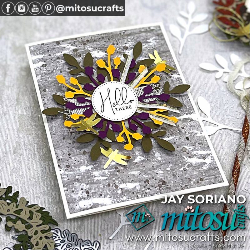 Autumn Wreath Card Ideas from Mitosu Crafts by Barry Selwood & Jay Soriano Stampin Up UK France Germany Austria Netherlands Belgium Ireland