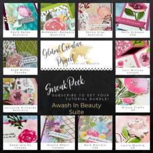Awash In Beauty Suite Global Creative Project Tutorial Bundle Sneak Peek from Mitosu Crafts by Barry & Jay Soriano UK France Germany Austria The Netherlands Stampin Up Demo