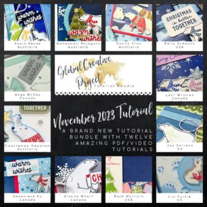 Beary Christmas Global Creative Project Tutorial Bundle Sneak Peek from Mitosu Crafts by Barry & Jay Soriano UK France Germany Austria The Netherlands Belgium Ireland Stampin Up Demo
