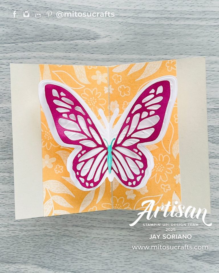Beautiful Butterflies Fun Fold Cards - Mitosu Crafts