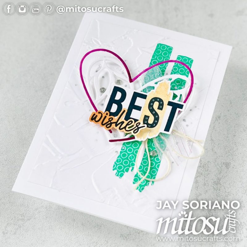 Best Friends For Life Heart Die Cut Card Idea Mitosu Crafts by Barry & Jay Soriano Stampin' Up! UK France Germany Austria Netherlands Belgium Ireland