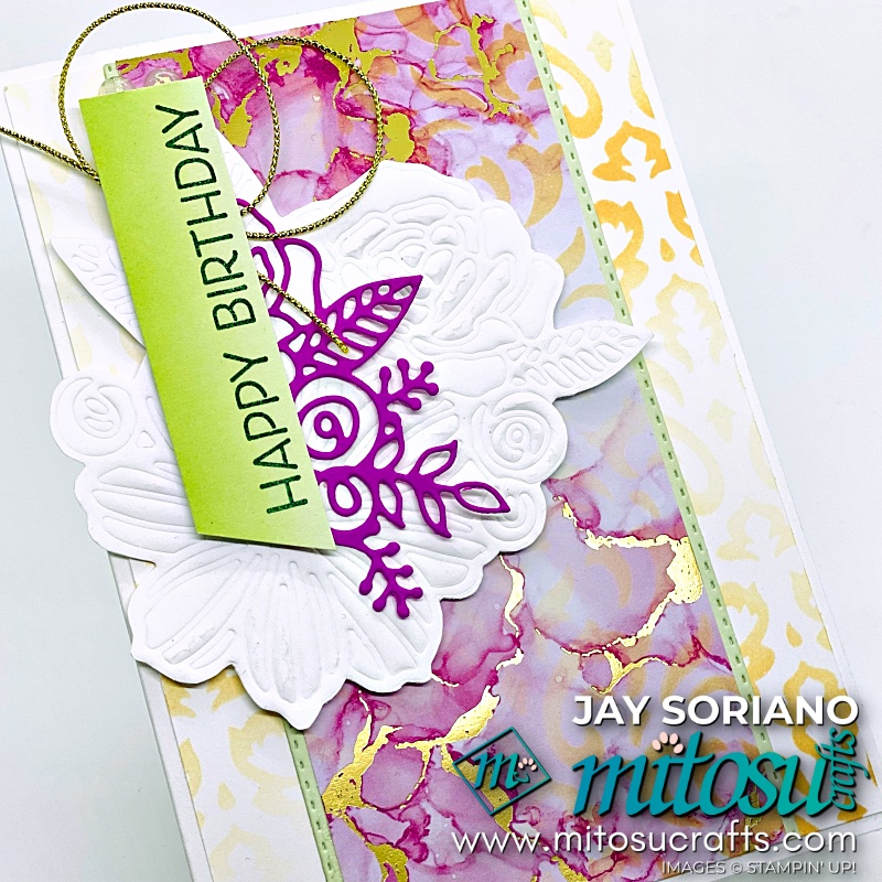 Birthday Card Idea with Artistically Inked from Mitosu Crafts UK by Barry & Jay Soriano Stampin' Up! SU Demonstrators