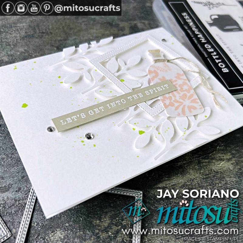 Bottled Happiness Stamp Card Idea from Mitosu Crafts by Barry Selwood & Jay Soriano Stampin' Up! Demonstrators UK France Germany Austria The Netherlands Belgium Ireland