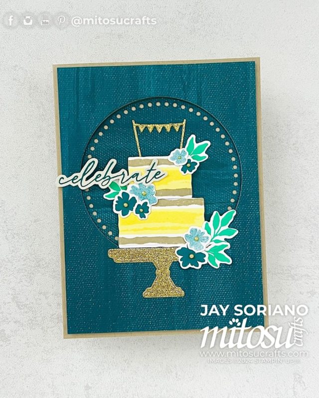 Cake Celebrations Card Idea Mitosu Crafts by Barry & Jay Soriano Stampin' Up! UK France Germany Austria Netherlands Belgium Ireland