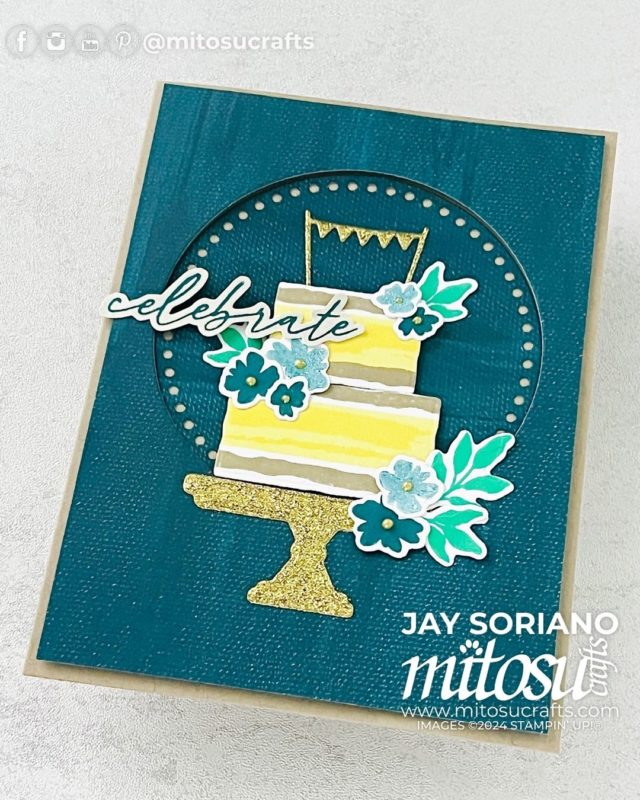 Cake Celebrations Card Idea Mitosu Crafts by Barry & Jay Soriano Stampin' Up! UK France Germany Austria Netherlands Belgium Ireland