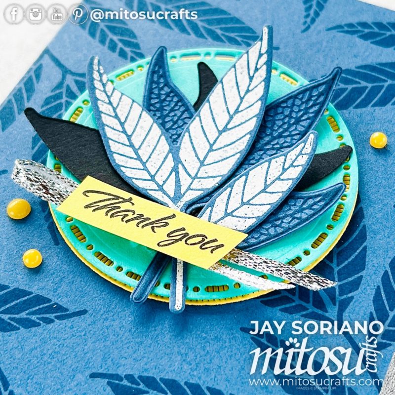 Changing Leaves Thank You Card Idea Mitosu Crafts by Barry & Jay Soriano Stampin' Up! UK France Germany Austria Netherlands Belgium Ireland