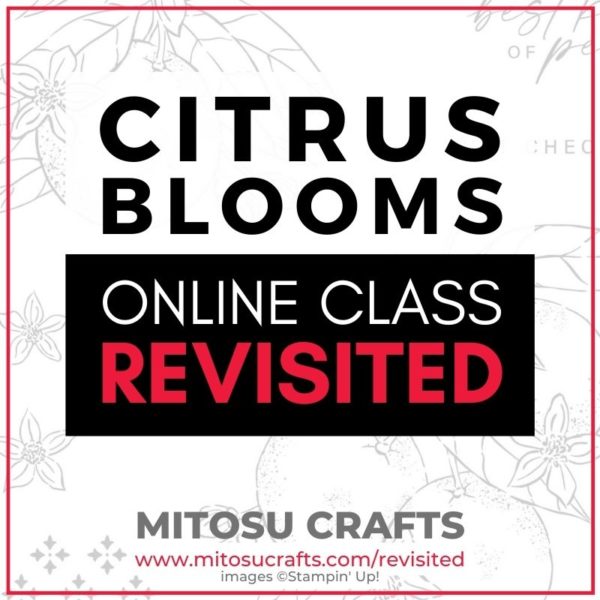 Citrus Blooms Card Making Online Class Revisited Mitosu Crafts Barry & Jay Soriano Stampin' Up! UK