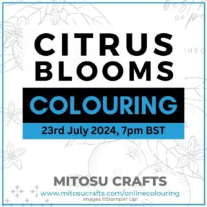 Citrus Blooms Online Colouring Masterclass with Jay Soriano Mitosu Crafts UK Stampin' Up! Demonstrator