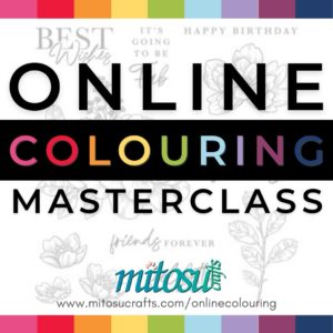 Cottage Rose Online Colouring Master class from Jay Soriano Mitosu Crafts UK