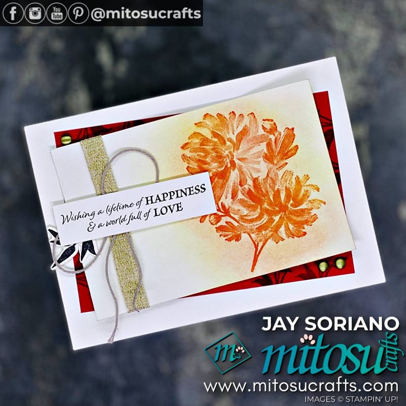 Crane of Fortune Card Idea with Soft Pastels from Mitosu Crafts by Barry Selwood & Jay Soriano Stampin' Up! Demonstrators UK France Germany Austria & The Netherlands
