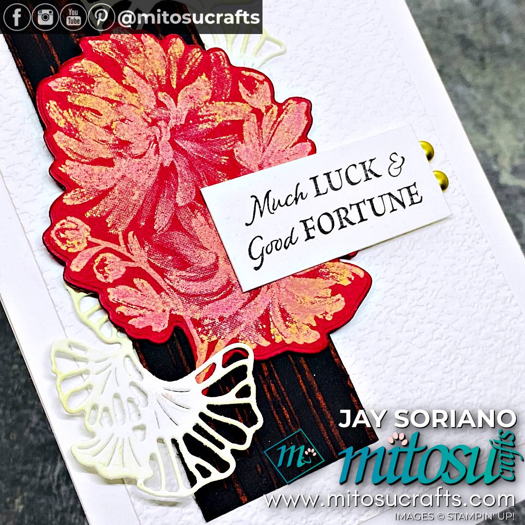 Crane of Fortune Card Idea with Soft Pastels from Mitosu Crafts by Barry Selwood & Jay Soriano Stampin' Up! Demonstrators UK France Germany Austria & The Netherlands